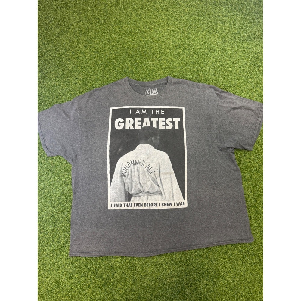 Muhammad Ali Graphic T-Shirt Mens 2XL Charcoal Grey Boxing Tee‎